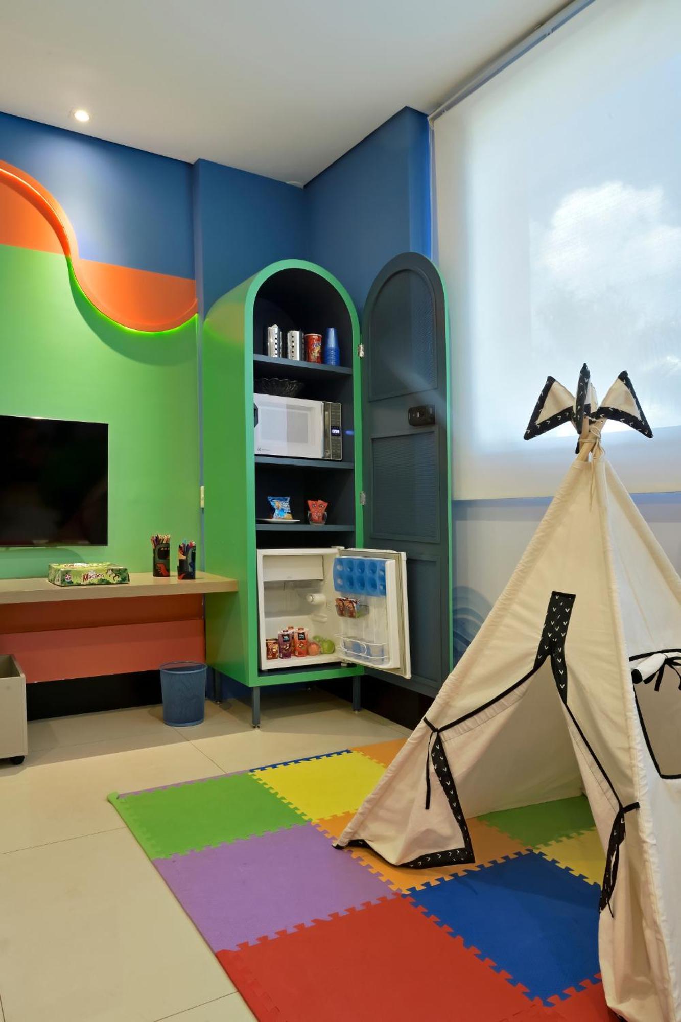 Hotel Mont Blanc Premium Ribeirao Preto Ngoại thất bức ảnh A child's room with a mini-refrigerator